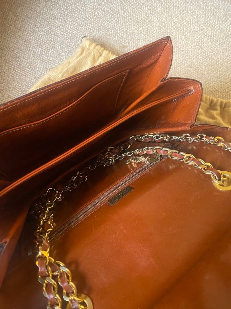 ボルドーブラウン ショルダーバッグ