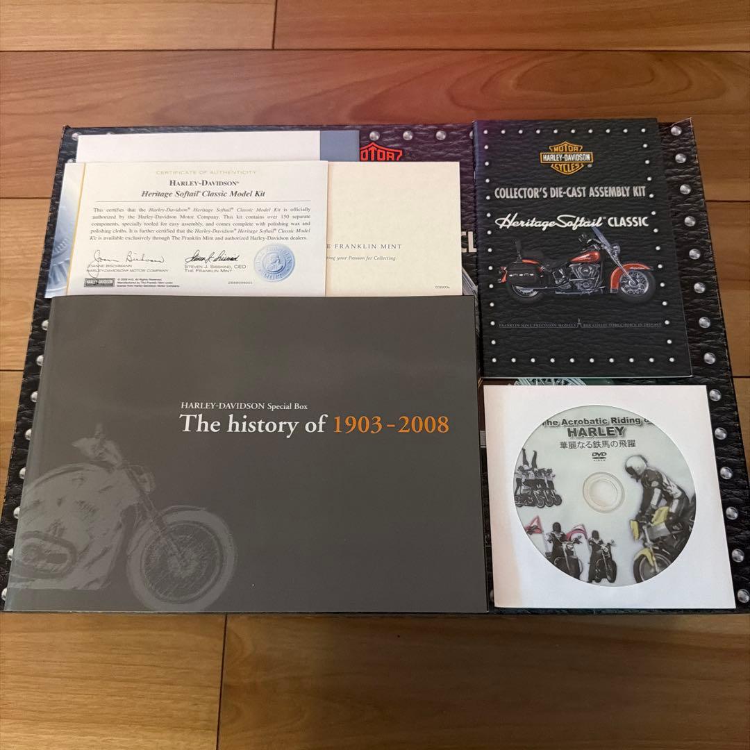 ハーレーダビットソン 模型 ダイキャスト製 ヘリテイジ プラモデル 組立式キット