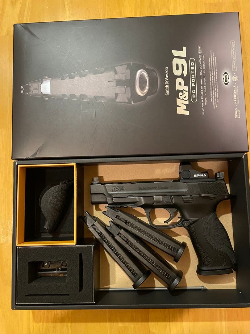 新品ダットサイト搭載　マルイM&P 9L PCポーテッド　スペアマガジン3本付き