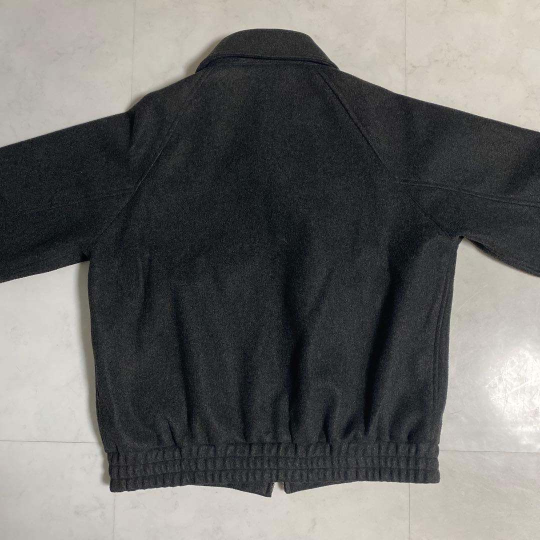 bleme ダブルジップ メルトンハリントンジャケット チンストラップ付き