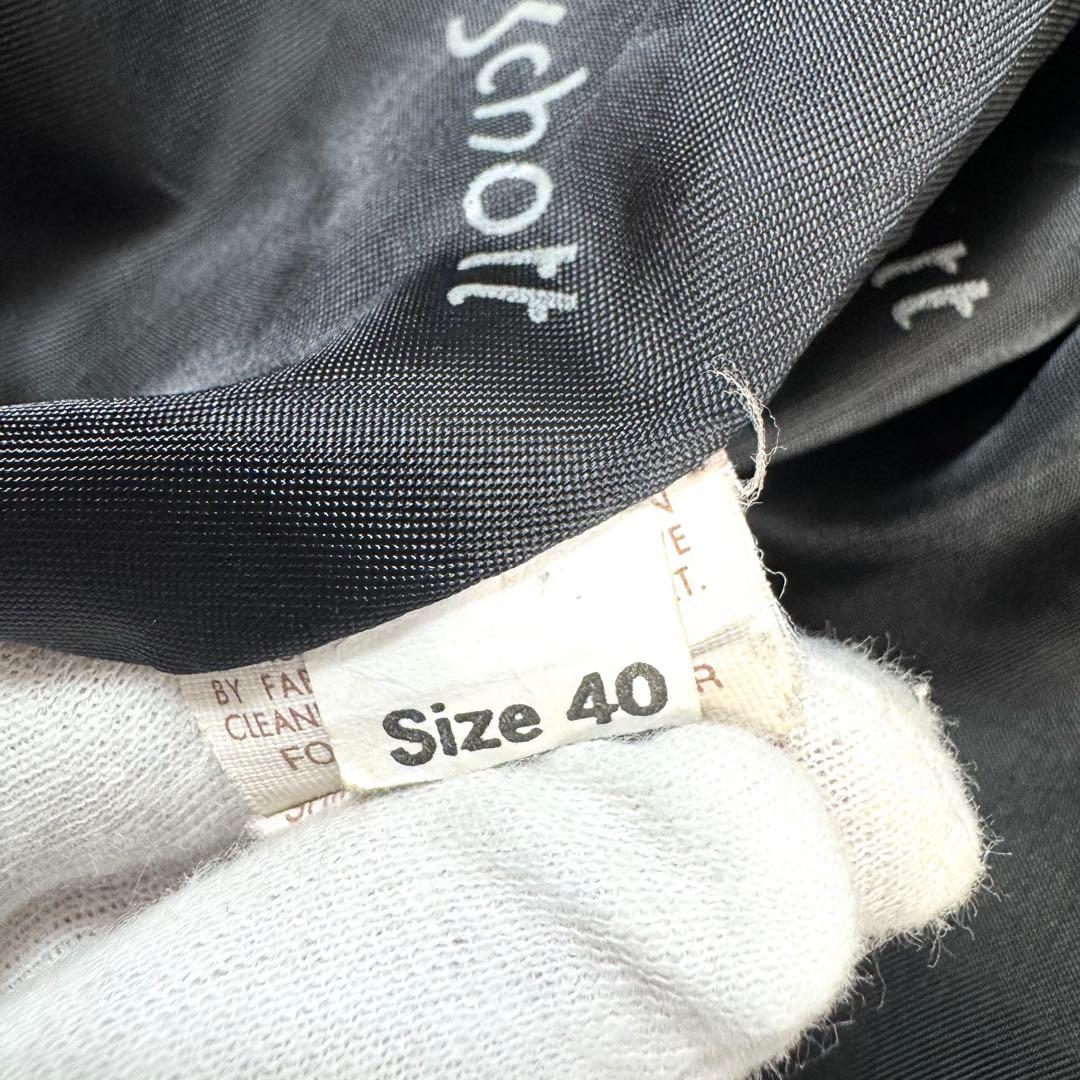 極美品 SCHOTT ライダース ジャケット ボア ライナー 643 牛革 40