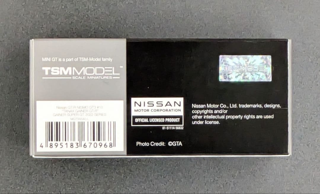 ミニカー MINI GT Nissan GT-R NISMO GT3 #10 540