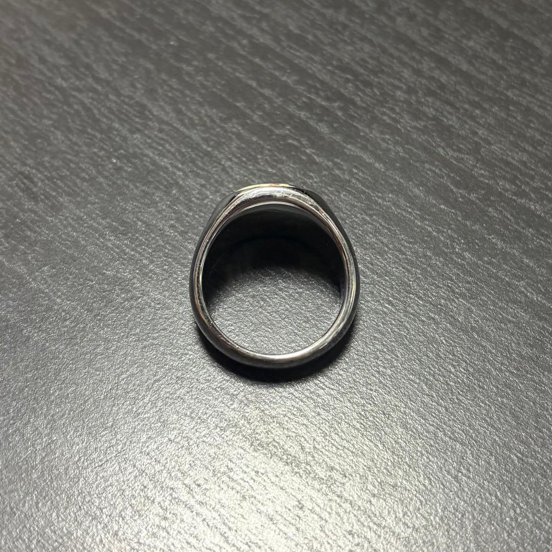 【箱付き美品】TOM WOOD オーバル レオパード　リング　サイズ58