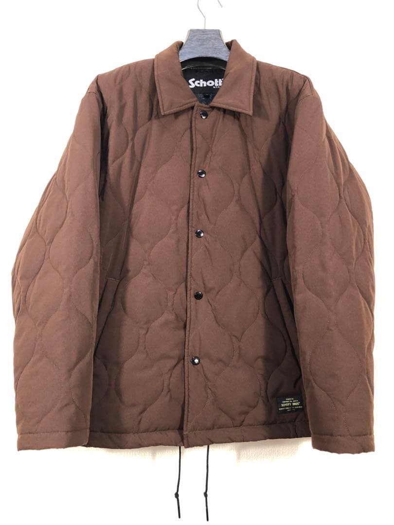 Schott キルティングジャケット Lサイズ ブラウン