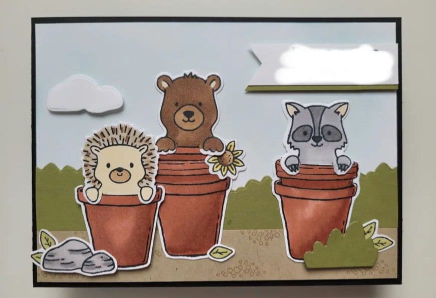 お値下♡未使用⭐︎新作可愛い動物達のスタンプ&ダイ　スタンピンアップ