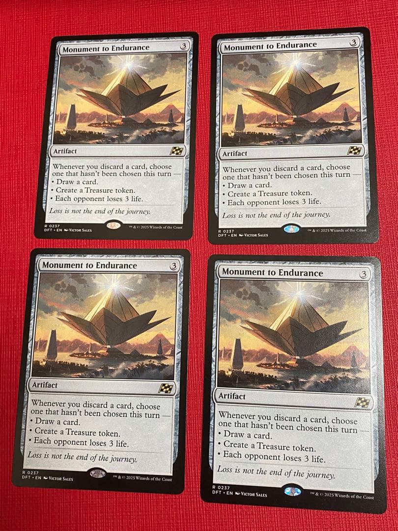 MTG 忍耐の記念碑 英語 通常版 4枚セット