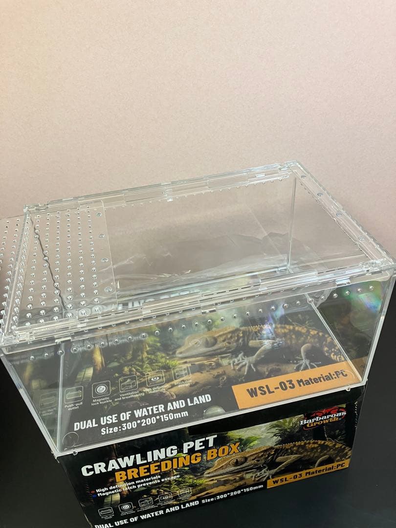 【5box】30×20×15 レプタイルボックス同等　マグネット アクリル