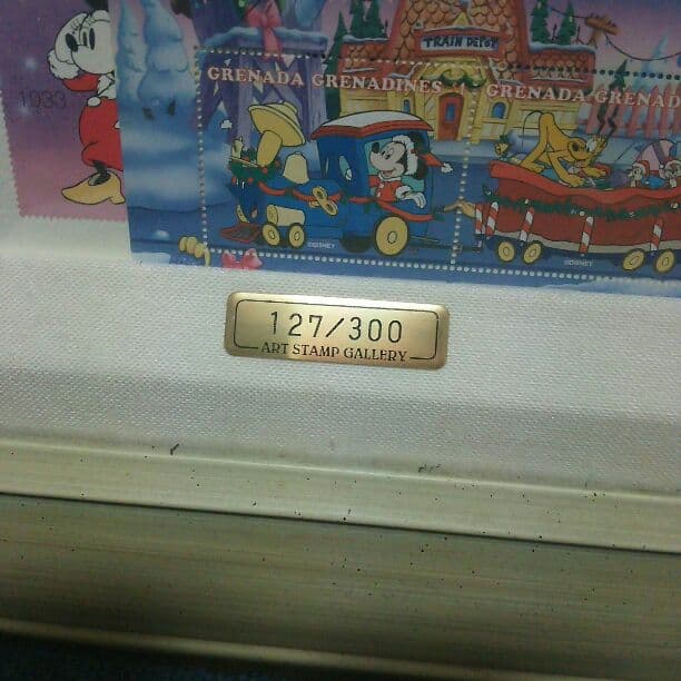 再値下げ レア★ディズニー 切手 シリアルナンバー入り 70th