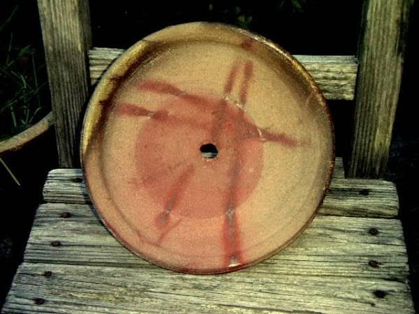 ♥各務賢周　焼締　苔鉢　蘭鉢　骨董　古玩