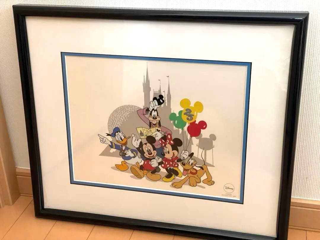 ディズニー 25周年 限定品 ミッキー セル画　５０００枚限定