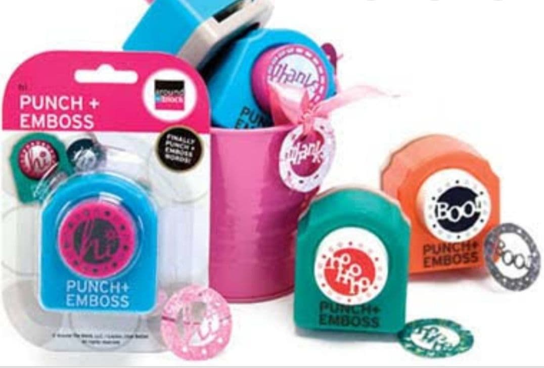 アラウンドザブロック　エンボス　クラフトパンチ　BOO