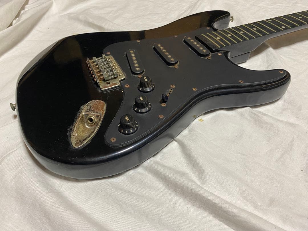 Tender エレキギター　FS-3S ブラック　訳あり品1909-02-1