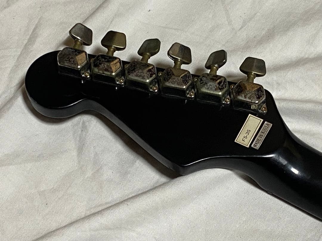 Tender エレキギター　FS-3S ブラック　訳あり品1909-02-1