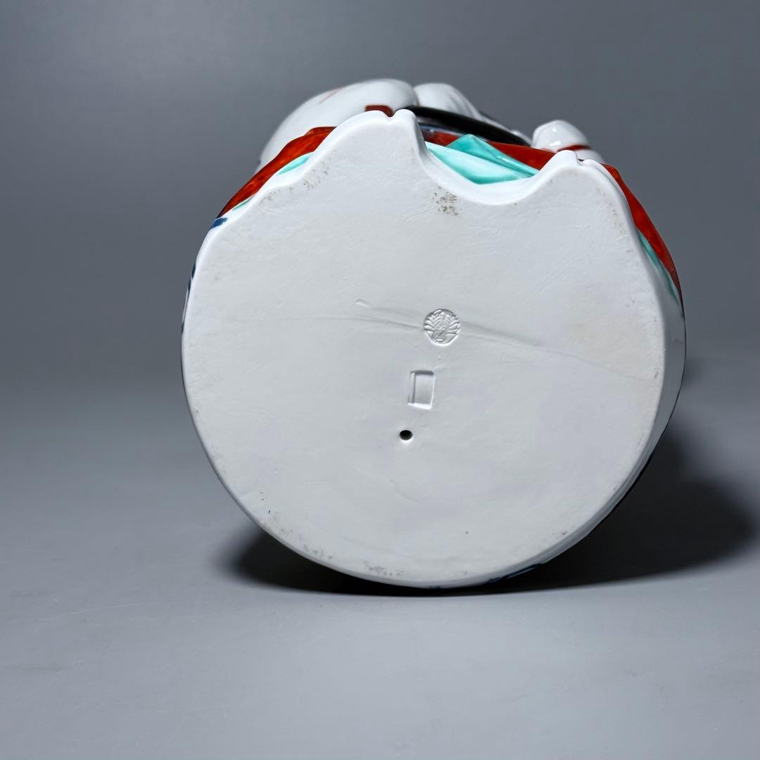 大五窯　色鍋島　古伊万里人形　高さ34cm　37cm　共箱　全手描き仕上げ