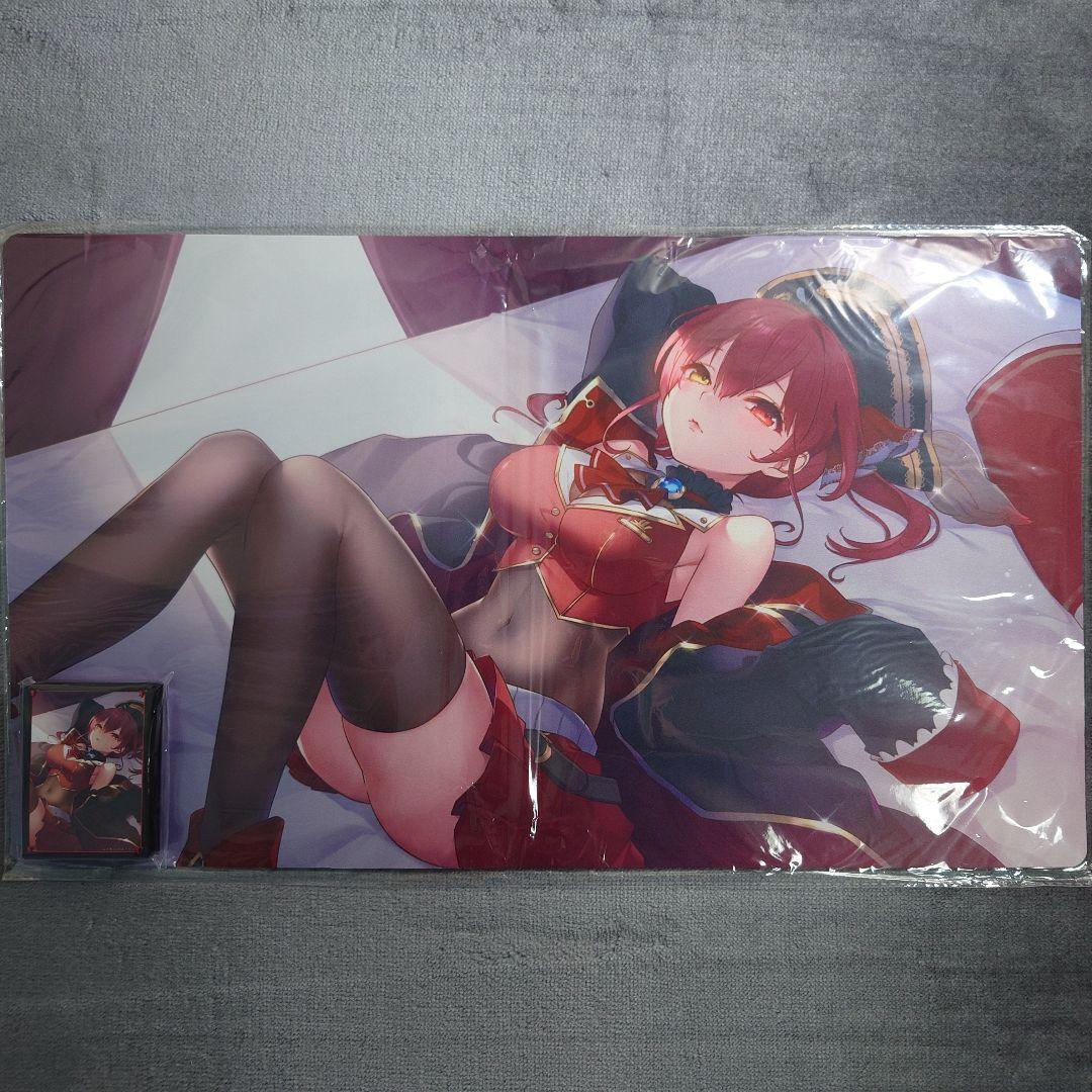 α1 ホロライブ ベッド&横たわる&初期衣装 宝鐘マリン スリーブ&プレイマット