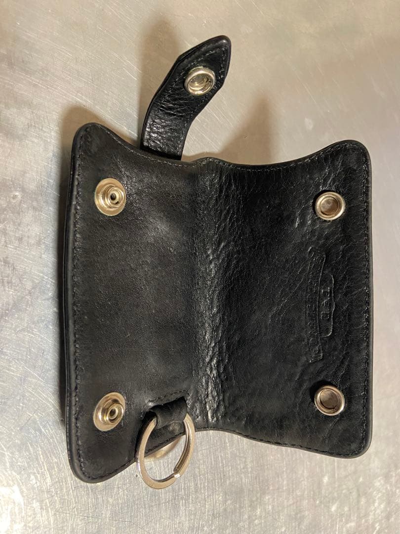 CHROME HEARTS クロムハーツ　クロスボールボタン　レザーキーケース