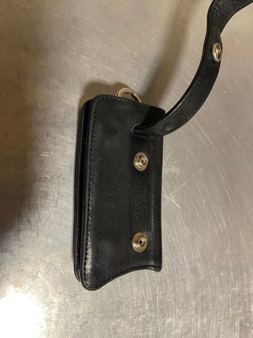 CHROME HEARTS クロムハーツ　クロスボールボタン　レザーキーケース