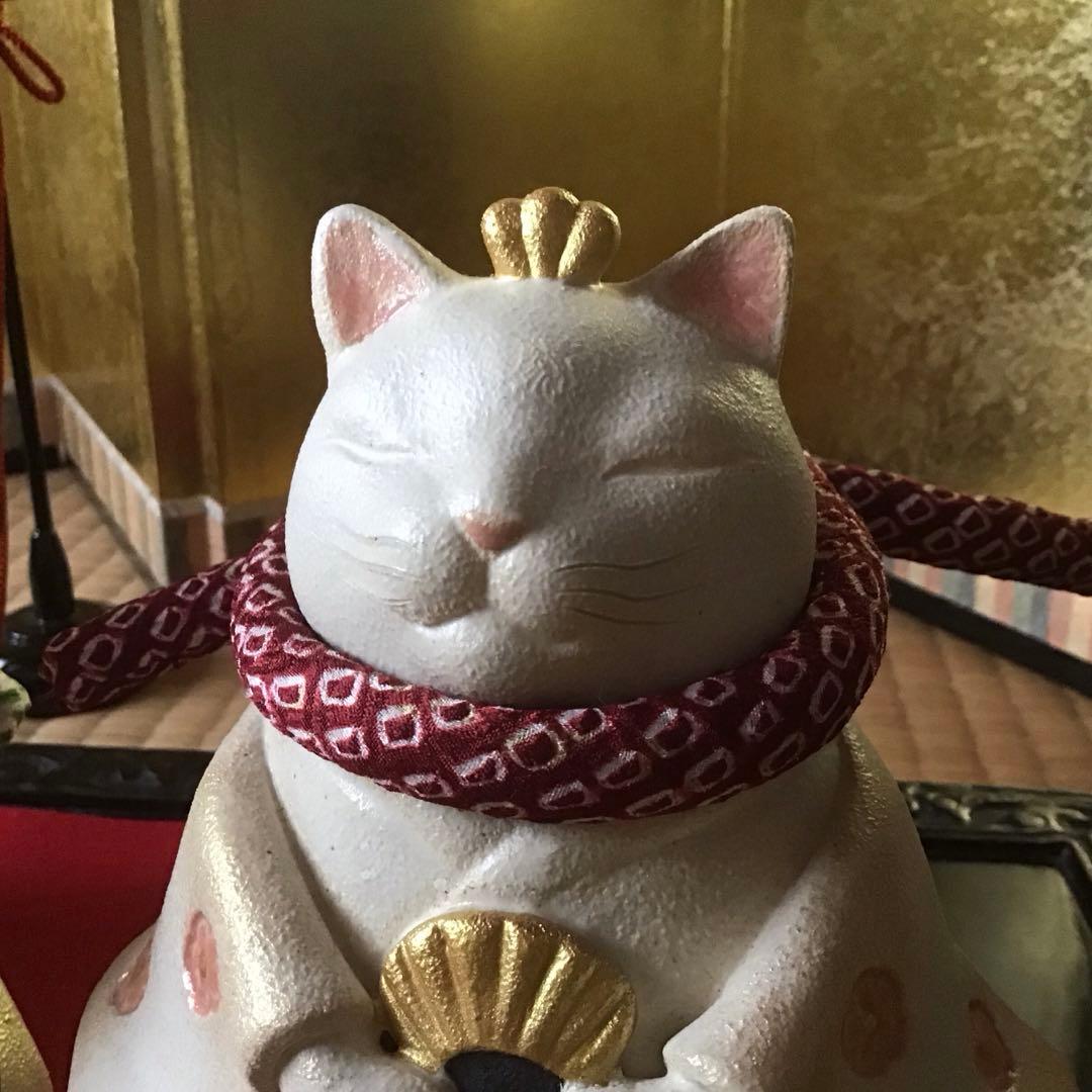 猫のお雛様【大】＋3匹官女╰(*´︶`*)╯♡