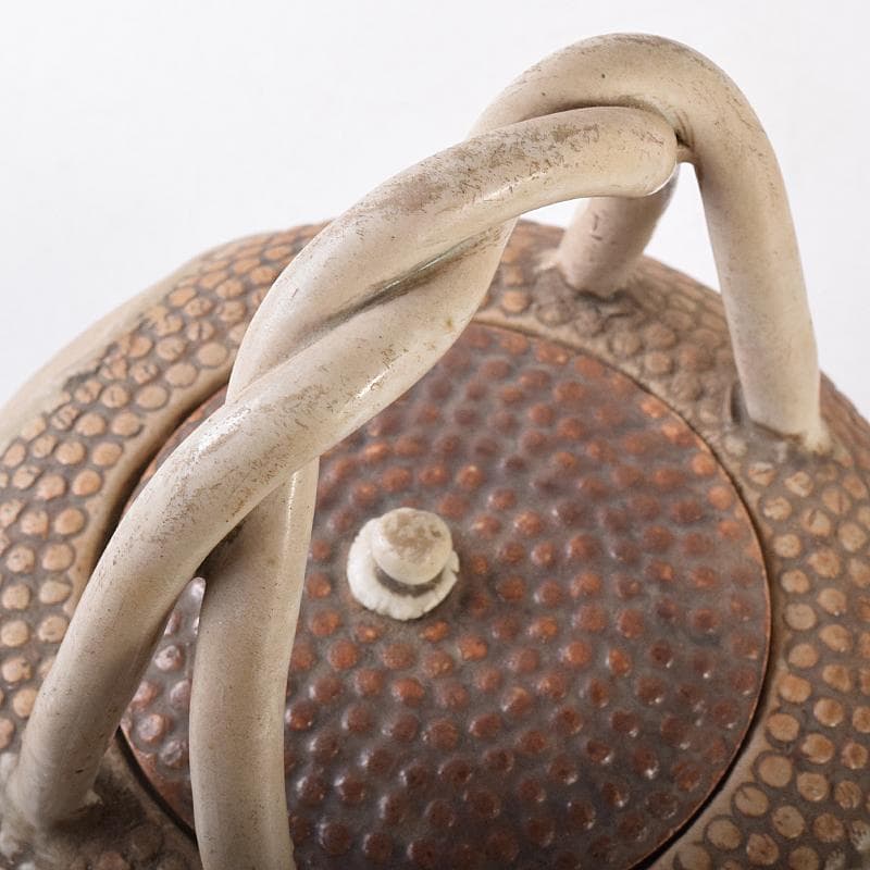 煎茶道具　平戸焼　鉄瓶形霰文窓抜　急須　水注　M　R8171