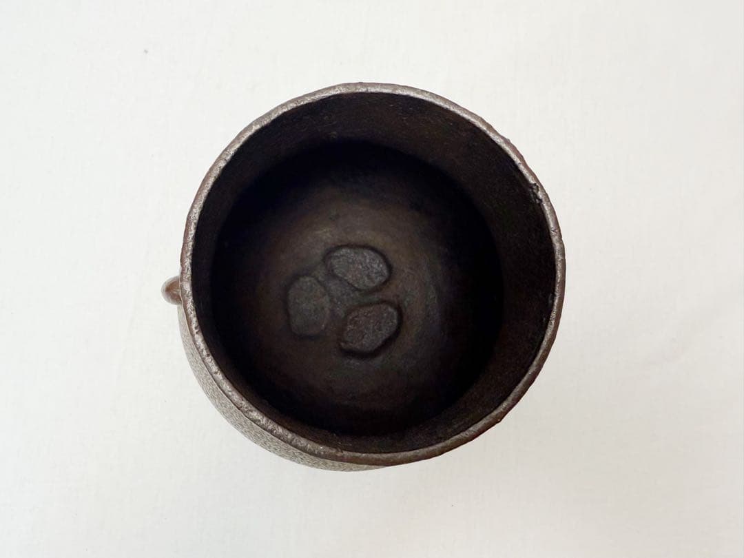 美品 茶道具 風炉型電熱器 さつま枇杷色 野々田式 鶴首釜 2点セット元箱