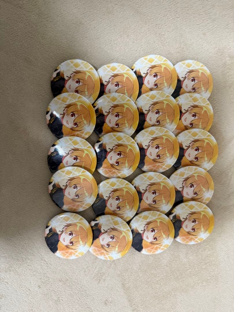 すとめも10　るぅとくん　等身　缶バッジ　黒衣装