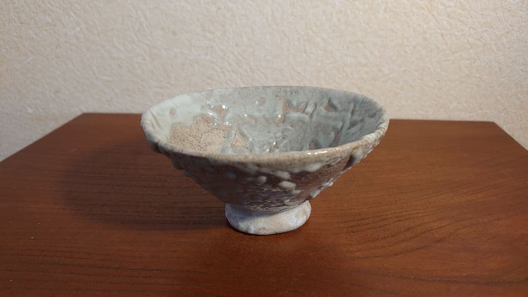 李朝　李朝茶碗　白釉　抹茶碗　朝鮮陶器　古玩　アンティーク李朝　１客