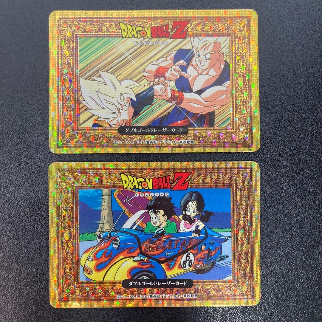 ドラゴンボール カードダス アマダPPカード ダブルゴールドレーザーカード 2枚