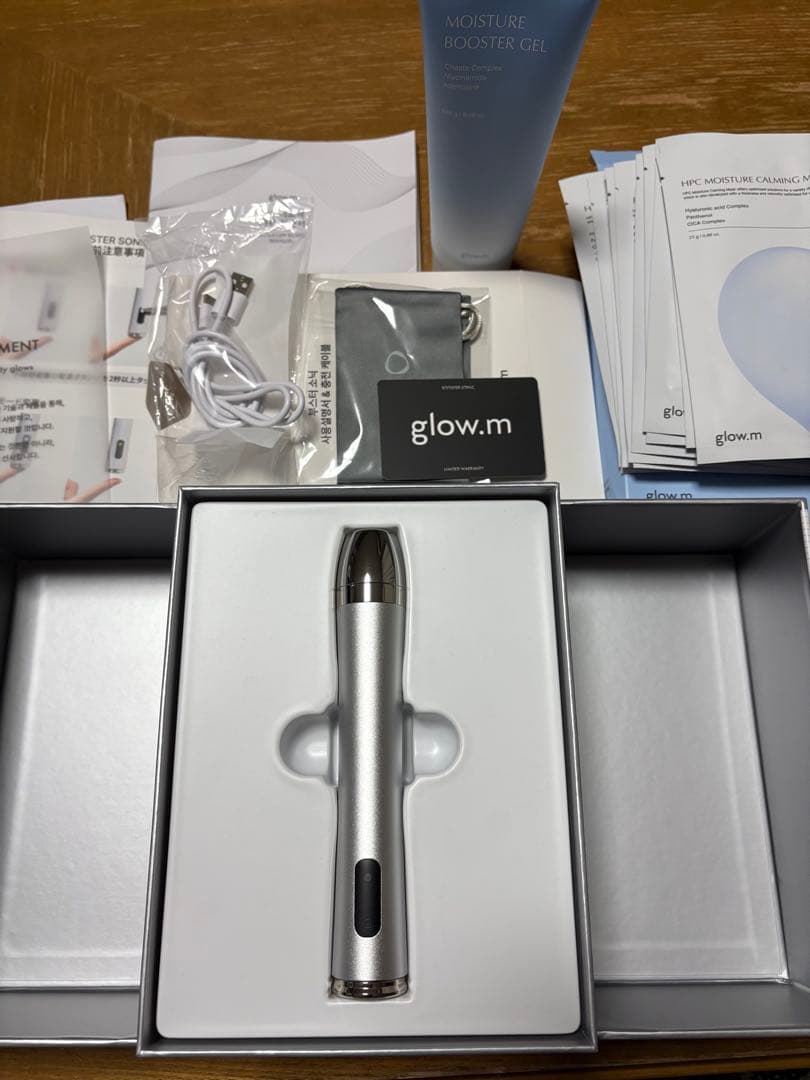 【ちょこ】Glow.M ブースターソニック　美顔器　フェイスパック10袋