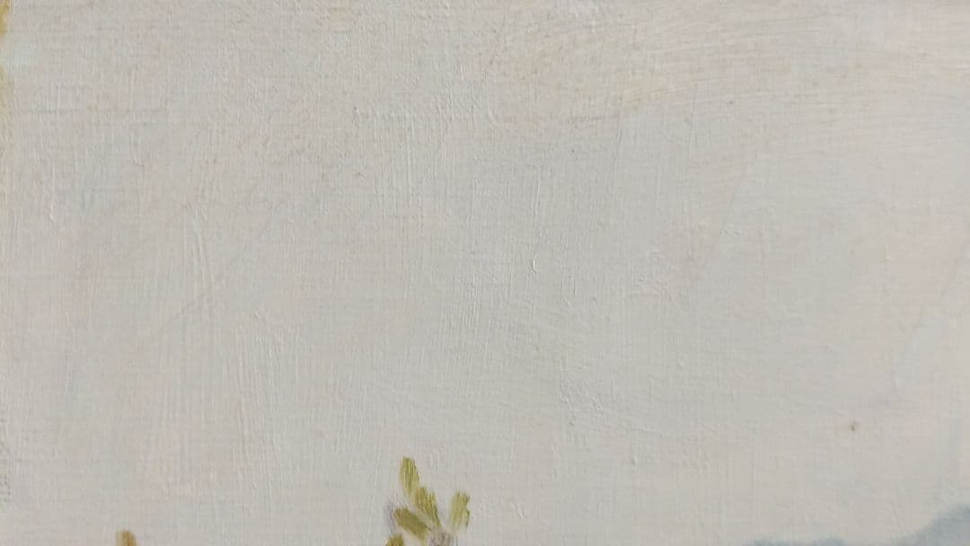 三角 嘉寿男　「秋景色」　油彩　F8号　一水会員　師：石井柏亭、坂本繁二郎