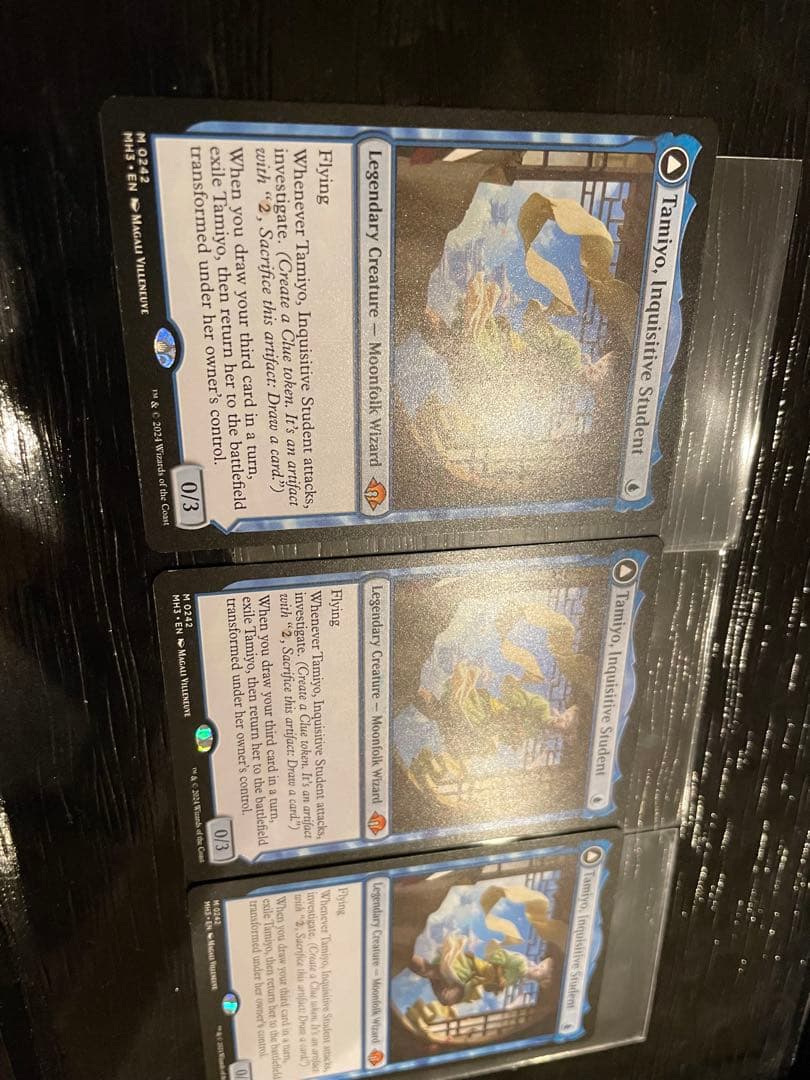 MTG 知りたがりの学徒、タミヨウ 英語　3枚