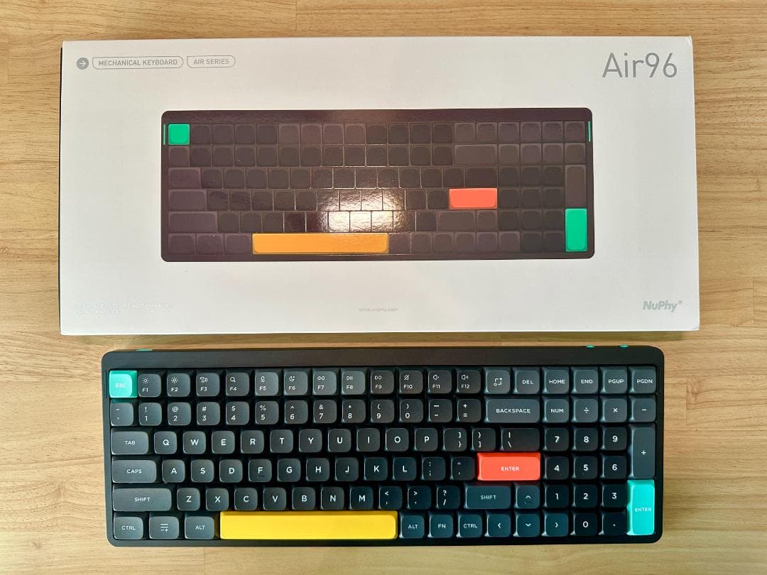 Nuphy Air96 V2メカニカルキーボード 黒 Aloe(37gf)軸