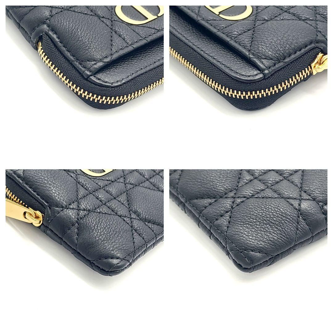 クリスチャンディオール カロ ラベンダー ウォレット ブラック ケース