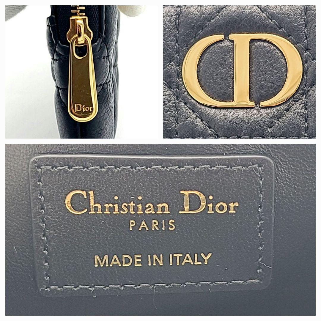 クリスチャンディオール カロ ラベンダー ウォレット ブラック ケース