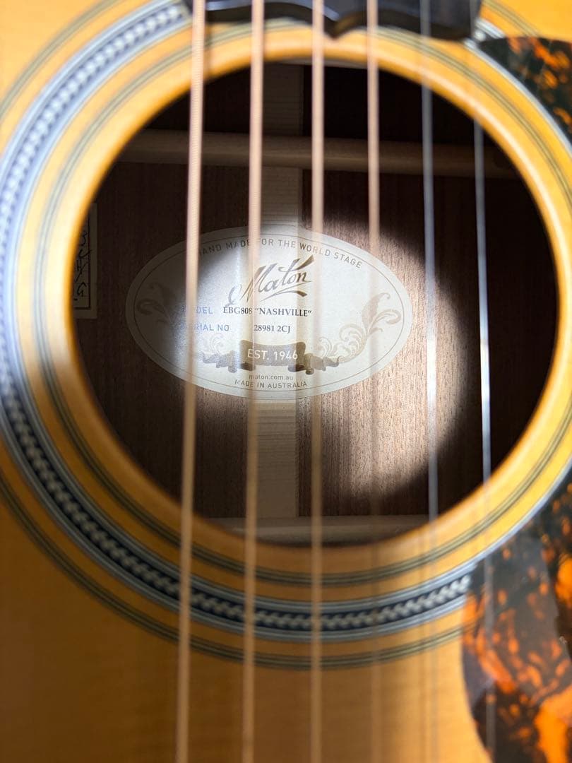 （極美品）Maton EBG808 Nashville 2023年製　柾目良個体
