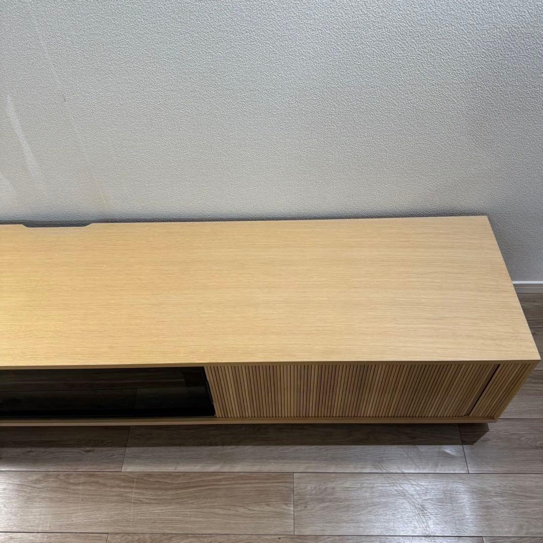 Rizwell ジャバラ TVボード ロータイプ 木製 ナチュラル I003