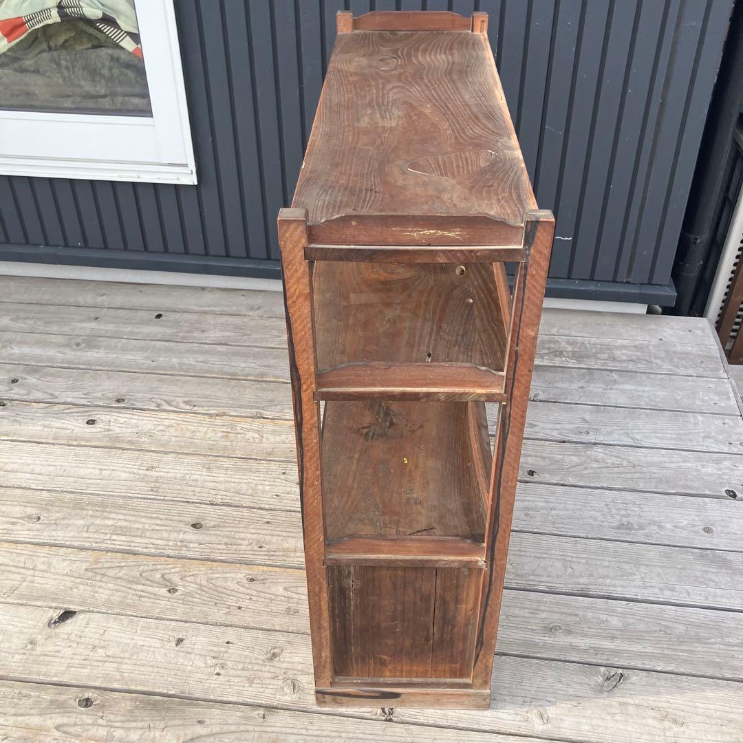 昭和レトロ 木製茶箪笥 茶棚 飾り棚 サイドボード 古家具 古民家 ビンテージ