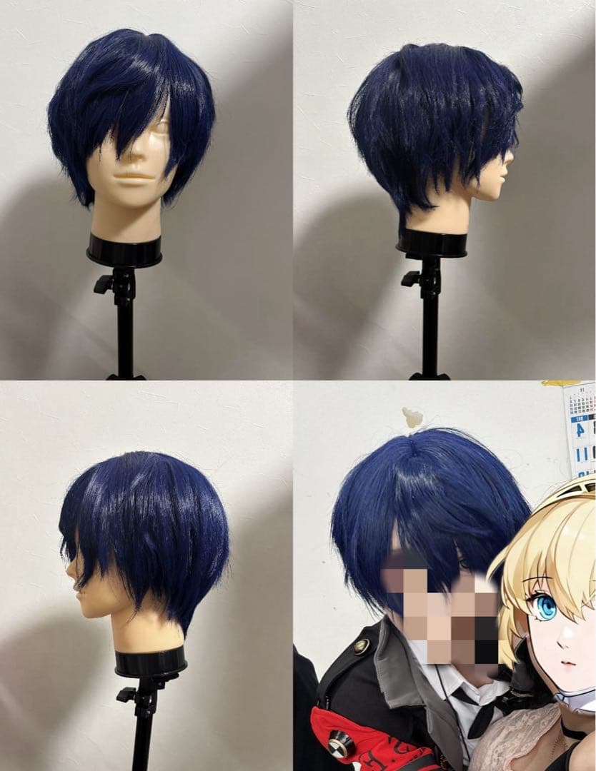 ペルソナ3 P3 主人公 結城 理 コスプレ ウィッグ