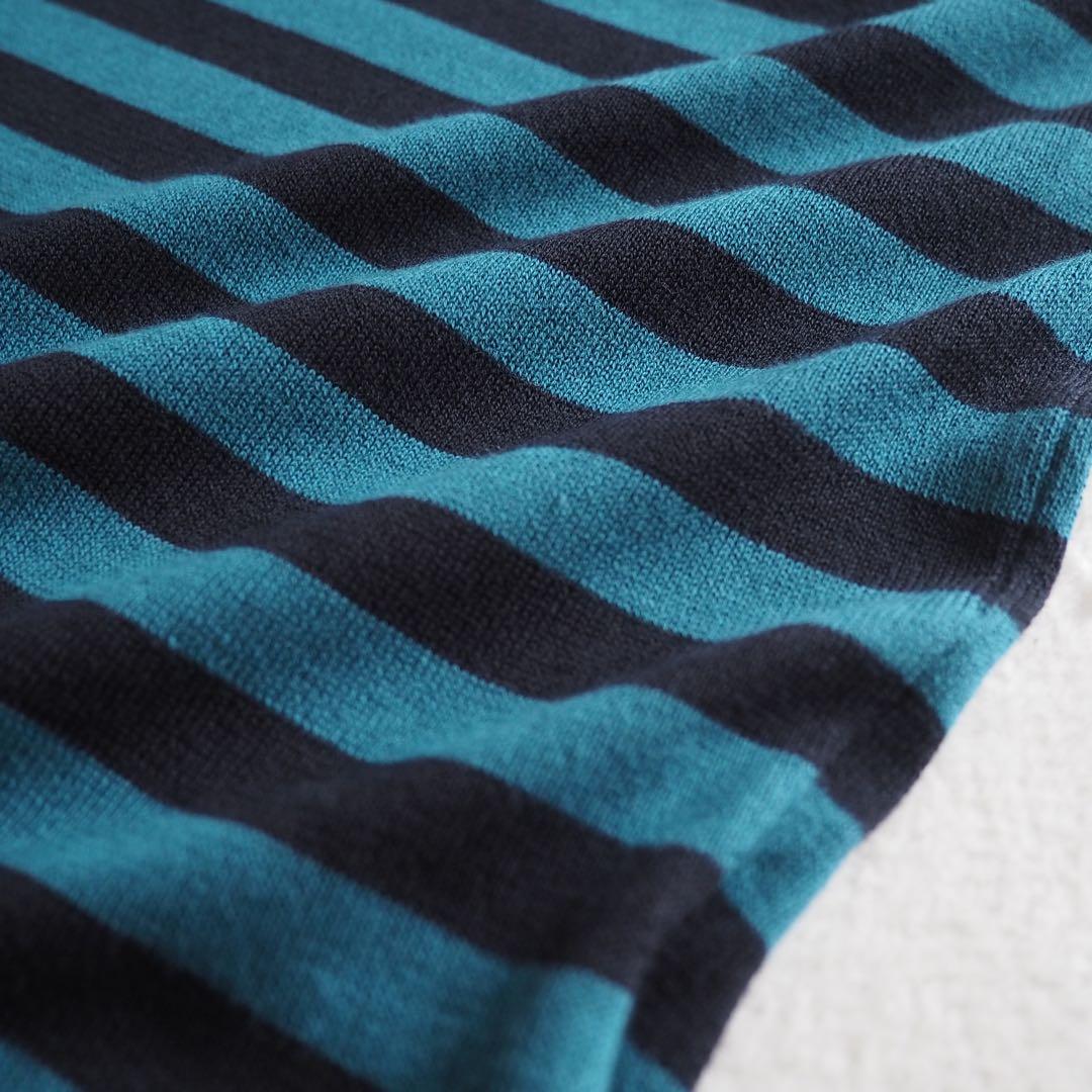 【新品】ジョンスメドレー ビームス別注 ボーダー ニットTシャツ イギリス製 S