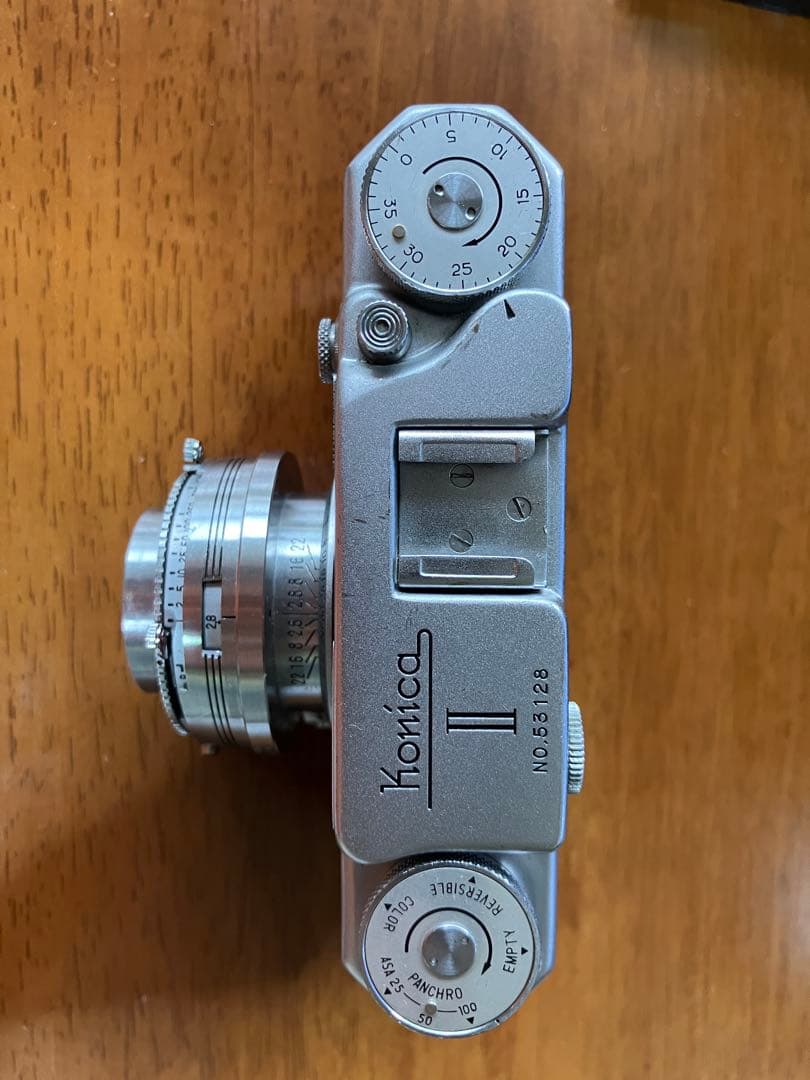 Konica II フィルムカメラ Konifood、三脚座ストラップ付き