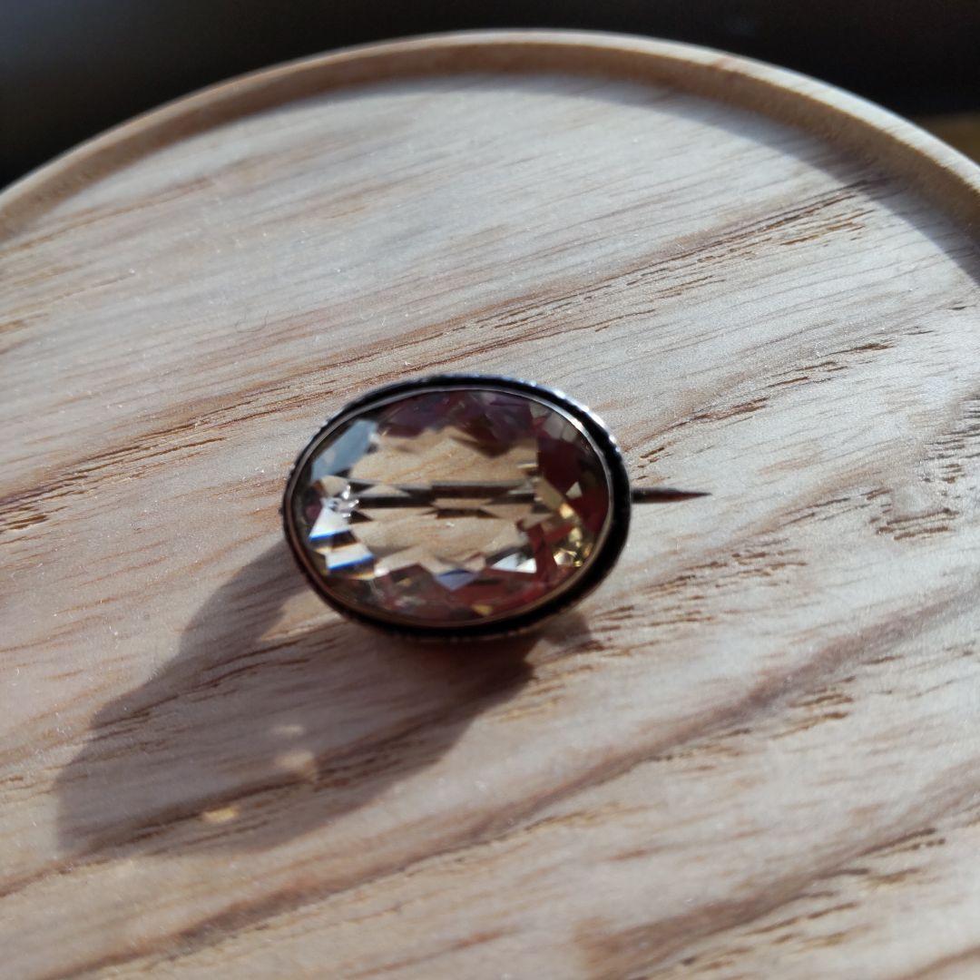 アンティークブローチ シトリン