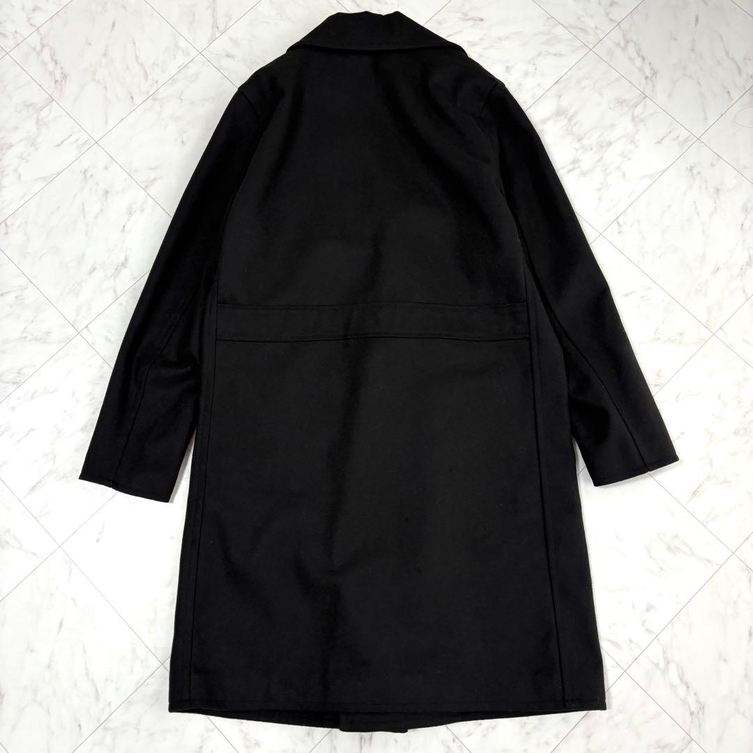 新品【ルイス】チェスターコート　ロング　ダブル　メンズ　オーバーサイズ　黒