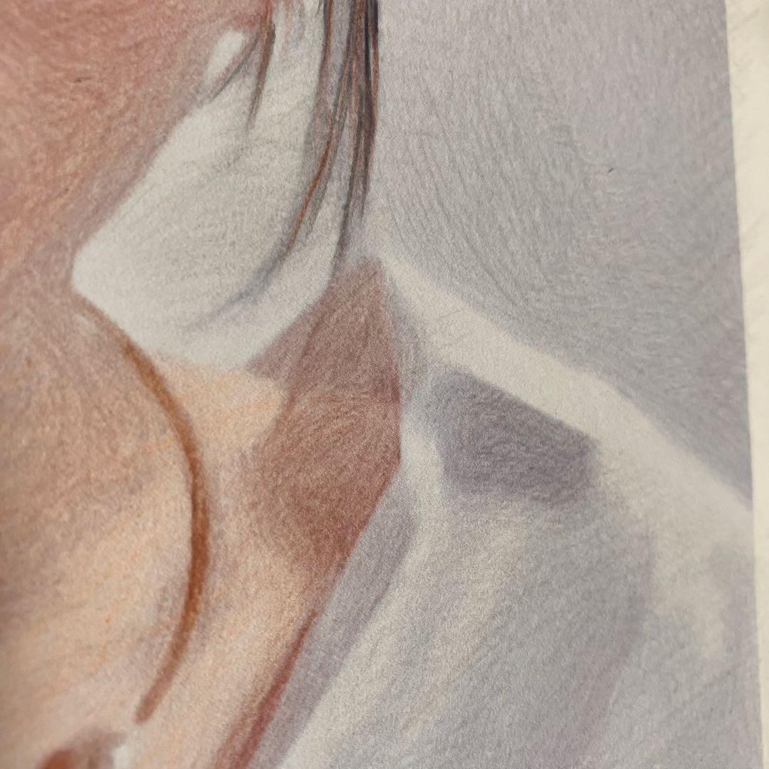 女優画26 額装品　額縁寸法32.7cm×24.0cm　カラー着色　京藤夏樹真作