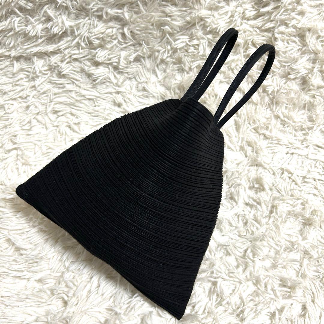 希少✨プリーツプリーズ 変形 ハンドバッグ プリーツバッグ マグネットボタン