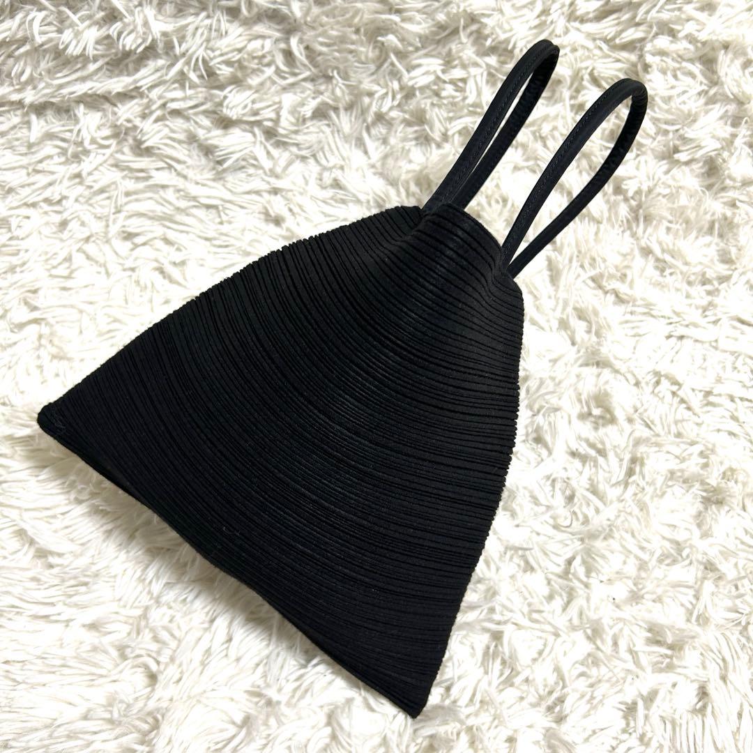 希少✨プリーツプリーズ 変形 ハンドバッグ プリーツバッグ マグネットボタン