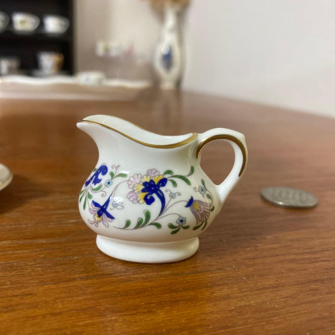 英国　コールポート パジェント　ペイジェント　ミニチュア　ティーセット