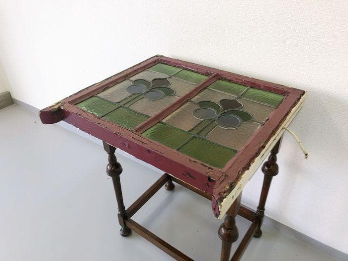 【最終値下げ】アンティーク 家具 ステンドグラス 1910年頃 英国 101A