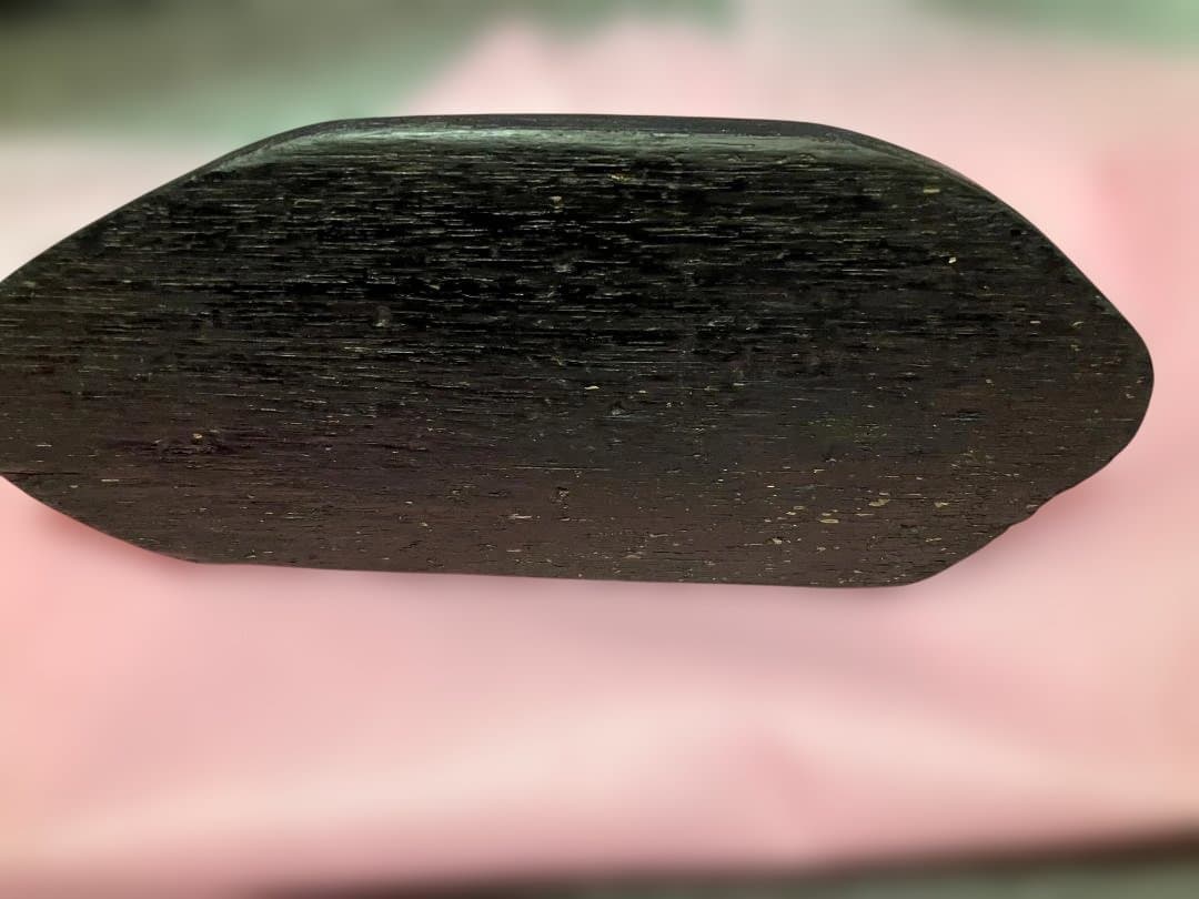 富士山 自然・鑑賞石 天然石 置物 木製台座付き【希少品】