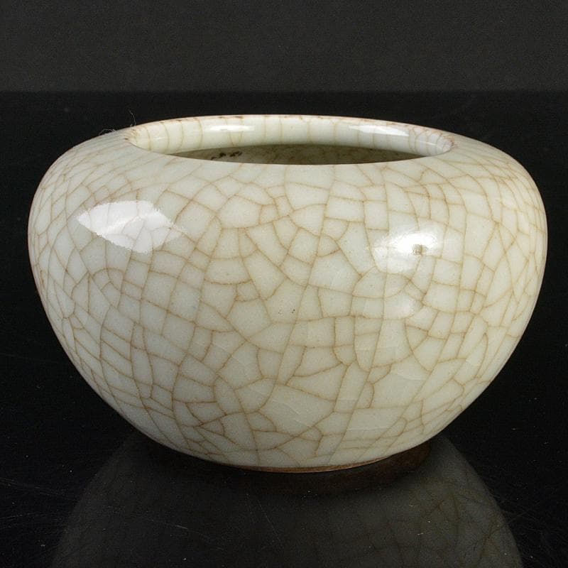 中国　南宋　哥窯　氷裂文　水孟　筆洗　V　R6822