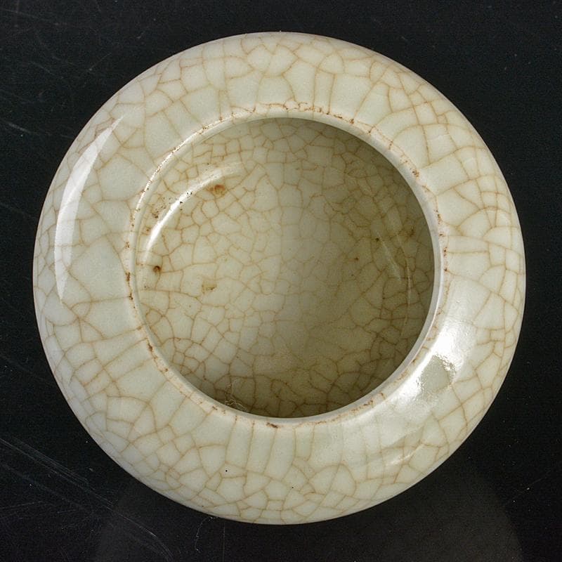中国　南宋　哥窯　氷裂文　水孟　筆洗　V　R6822