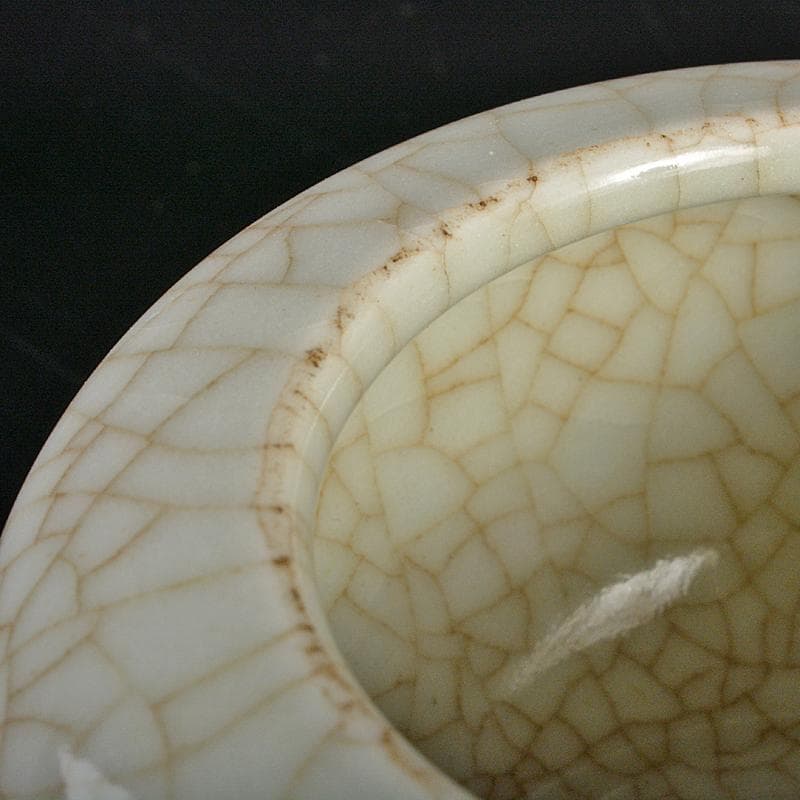 中国　南宋　哥窯　氷裂文　水孟　筆洗　V　R6822